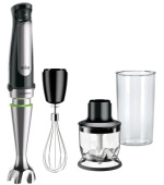 Braun MultiQuick 7 MQ 7025X tyčový mixér, 1000 W, SplashControl, Smart Speed, černý / stříbrný
