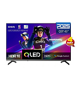 BAZAR - CHiQ U43QST TV 43", UHD, QLED, ultratenká, Google TV, DLG 120 Hz, Dolby Audio, - Poškozený obal