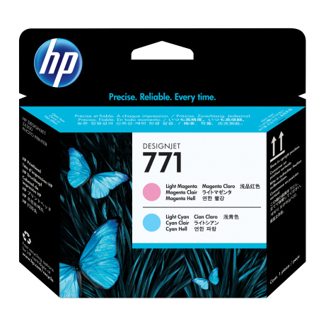 HP 771 Light Magenta + Light Cyan DJ Printhead, CE019A
