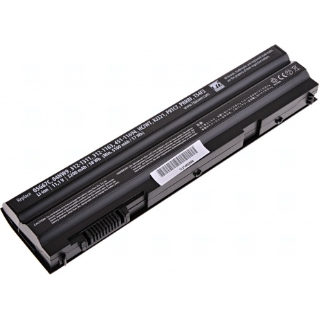 Baterie T6 Power Dell Latitude E6420, E6430, E6520, E6530, E5420, E5430, E5520, 5200mAh, 58Wh, 6cell