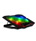 EVOLVEO Ania 5RGB, chladicí podložka pro notebook, 5x ventilátor, RGB podsvícení