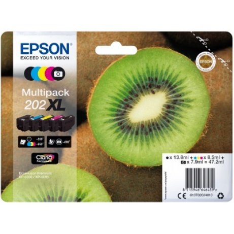 EPSON multipack 5 barev,202XL Premium, XL