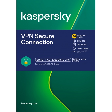 ESD Kaspersky Secure Connection 5x 1 uživatel 1 rok