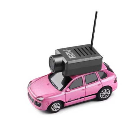 Mini RC auto s kamerou 1/64 růžová