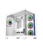 Cooler Master case Elite 681, ATX, Průhledná bočnice, 4x 120mm ARGB Fan, Bílá