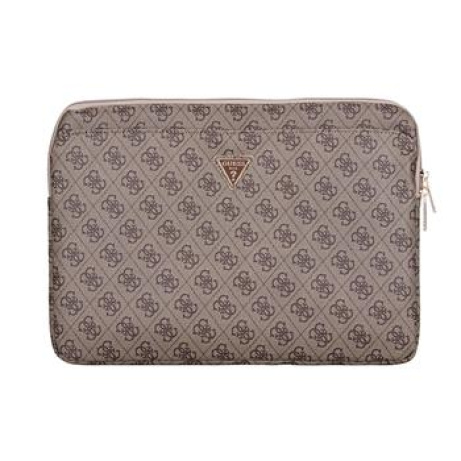 Guess PU 4G Triangle Logo Obal pro Notebook 14" Brown