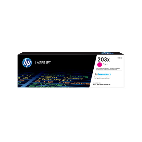 HP 203X High Yield Magenta Original LaserJet Toner Cartridge (2,500 pages)