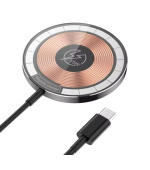 1stCOOL bezdrátová přenosná QI nabíječka 15W, MagSafe, USB-C, černá