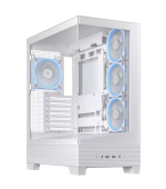 BAZAR ASUS case A31 PLUS TG ARGB, Mid Tower, Průhledná bočnice, 4x120mm ARGB Fan, ARGB Hub, bílá (POŠKOZENÝ OBAL)