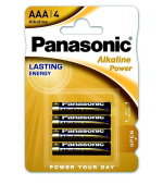 PANASONIC Alkalické baterie Alkaline Power LR03APB/4BP AAA 1,5V (Blistr 4ks)