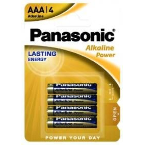 PANASONIC Alkalické baterie Alkaline Power LR03APB/4BP AAA 1,5V (Blistr 4ks)