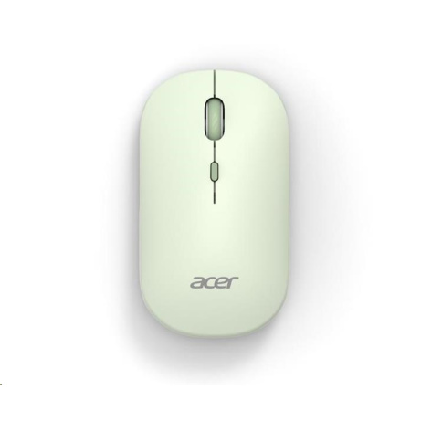 ACER Myš Wireless Mouse AMR130 Green - Dual mode 2.4GHz + BT 5.2, 4 tlačítka, 800/1200/1600 dpi, USB Polling rate 125Hz
