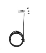 BAZAR - DICOTA Universal Security Cable Lock, 3 Exchangeable heads fits all slots, combination - Rozbaleno (Komplet)