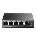 TP-Link switch TL-SF1005LP v3.40 (P/N:1700000439) (5x100Mb/s, 4xPoE, 41W, fanless)
