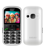 EVOLVEO EasyPhone XS, mobilní telefon pro seniory, bílý