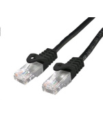 Kabel C-TECH patchcord Cat6, UTP, černý, 3m