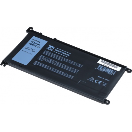 Baterie T6 Power Dell Insprion 15 5568, 5578, Vostro 14 5468, 15 5568, 3680mAh, 42Wh, 3cell, Li-ion
