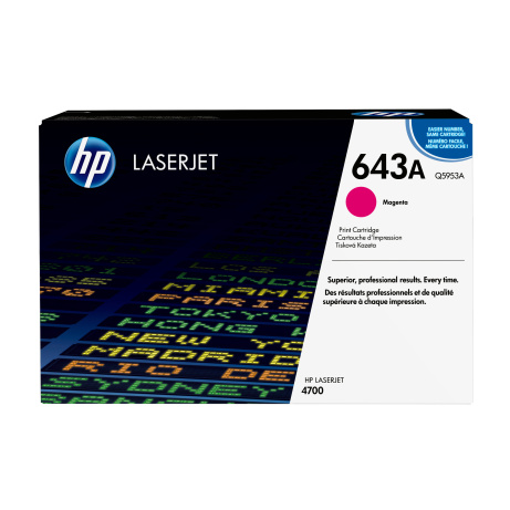 HP 643A Magenta LJ Toner Cart, Q5953A (10,000 pages)