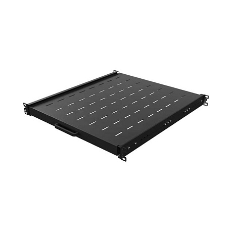 POSUVNÁ POLICE PRO 19" RACKOVÉ SKŘÍNĚ 500MM ČERNÁ