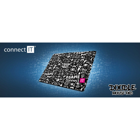 CONNECT IT DOODLE podložka pod myš, vel. S
