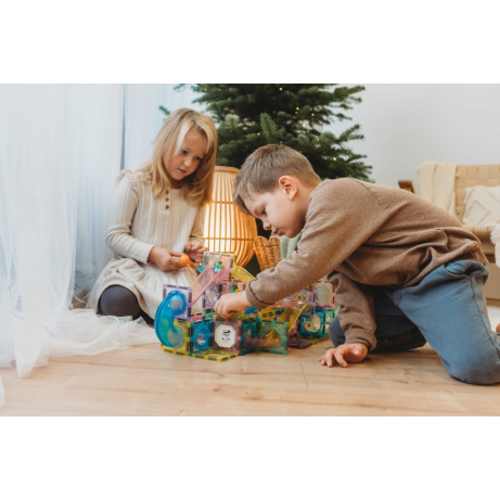 Magnetická stavebnice MagnetiQ Kuličková dráha 186 ks