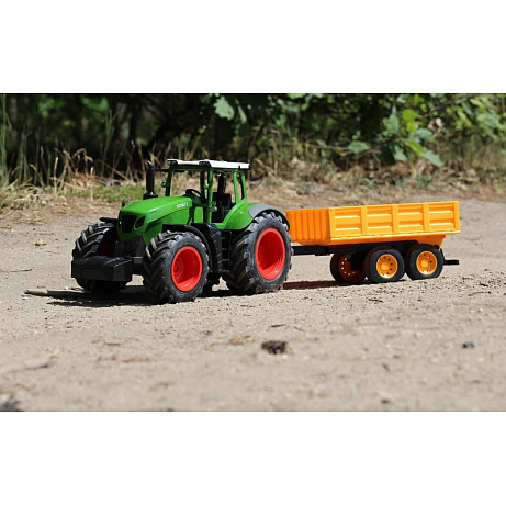 Traktor s valníkem na dálkové ovládání 1:16
