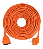 Solight prodlužovací přívod - spojka, 1 zásuvka, 25m, 3 x 1,5mm2, oranžová