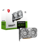 BAZAR - MSI VGA NVIDIA GeForce RTX 4060 VENTUS 2X WHITE 8G OC, 8G GDDR6, 3xDP, 1xHDMI - Po opravě (Bez příšlušenství)