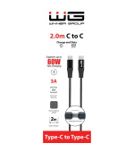 WG - Datový kabel Type-C na Type-C, 2 metry, černá