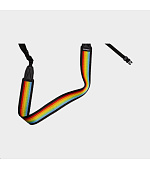 Polaroid Camera Strap Flat Rainbow Black