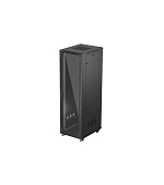 LANBERG 19" VOLNĚ STOJÍCÍ RACKOVÁ SKŘÍŇ 42U/600X800 (FLAT PACK) S PROSKLENÝMI DVEŘMI ČERNÁ
