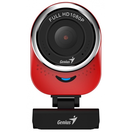 GENIUS webkamera QCam 6000/ červená/ Full HD 1080P/ USB2.0/ mikrofon