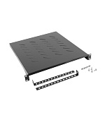 19" PEVNÁ POLICE 1U/483X500MM MAX. NOSNOST DO 25