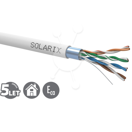 Instalační kabel Solarix CAT5E FTP PVC Eca 305m/box SXKD-5E-FTP-PVC