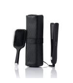 GHD Gold žehlička na vlasy, keramické destičky, dárková sada, Iced Luxe Collection, černá