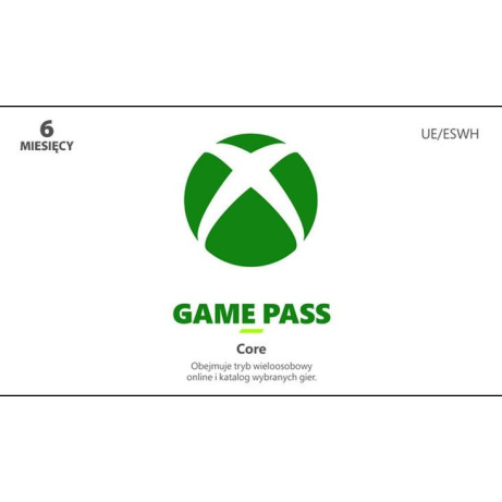 Xbox Game Pass Core – 6 - měsíční členství