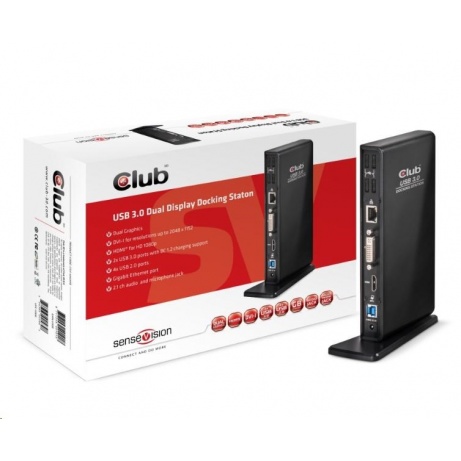 Club3D Dokovací stanice USB 3.0 Type A Dual Display