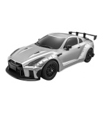 RC drift Nissan GTR 1/16 stříbrná