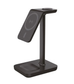 Solight stolní nabíječka 3v1, Qi2, MagSafe kompatibilní