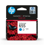 HP 655 Cyan Ink Cart, CZ110AE (600 pages)