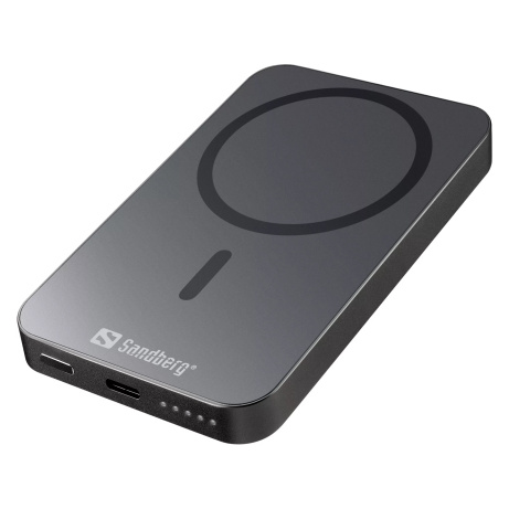 Sandberg Magnet Wireless Powerbank 5000 ALU