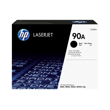 HP 90A Black LJ Toner Cart, CE390A (10,000 pages)