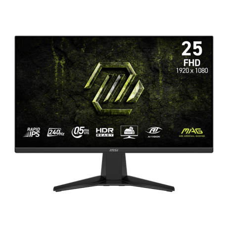 MSI MAG/255F X24/24,5"/IPS/FHD/240Hz/0,5ms/Černá/3R