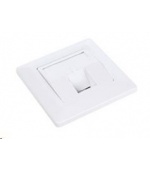 Solarix Zásuvka modulární pro 1 keystone pod omítku bílá SX9-1-0-WH
