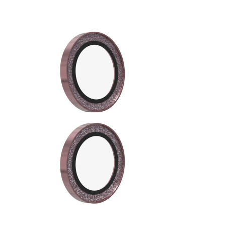 ZAGG Ochranná čočka Premium pro Apple iPhone 17/16/16+ - růžová třpytka