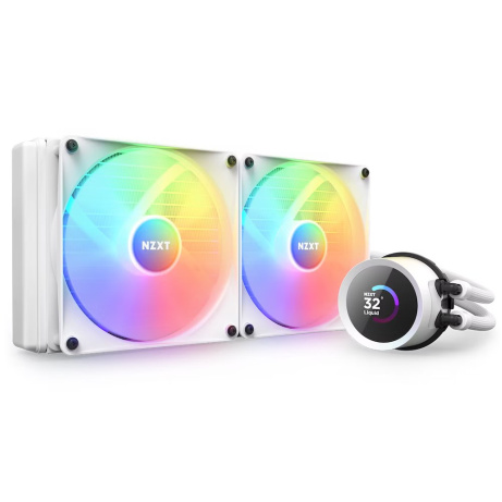 NZXT vodní chladič Kraken 280 RGB / 2x140mm fan / 4-pin PWM / LCD disp. / 6 let