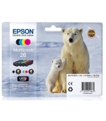 EPSON ink čer+bar "Lední medvěd" CLARIA Premium 26 - multipack (CMYK)