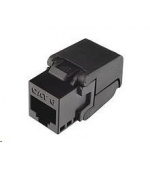 Solarix Samořezný keystone CAT6 UTP RJ45 černý SXKJ-6-UTP-BK-SA