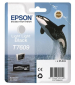 EPSON ink čer ULTRACHROME HD "Kosatka" - Light Light Black - T7609 (25,9 ml)