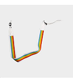 Polaroid Camera Strap Flat Rainbow White
